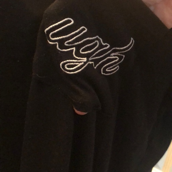 Black embroidered short sleeve t-shirt - Picture 2 of 2